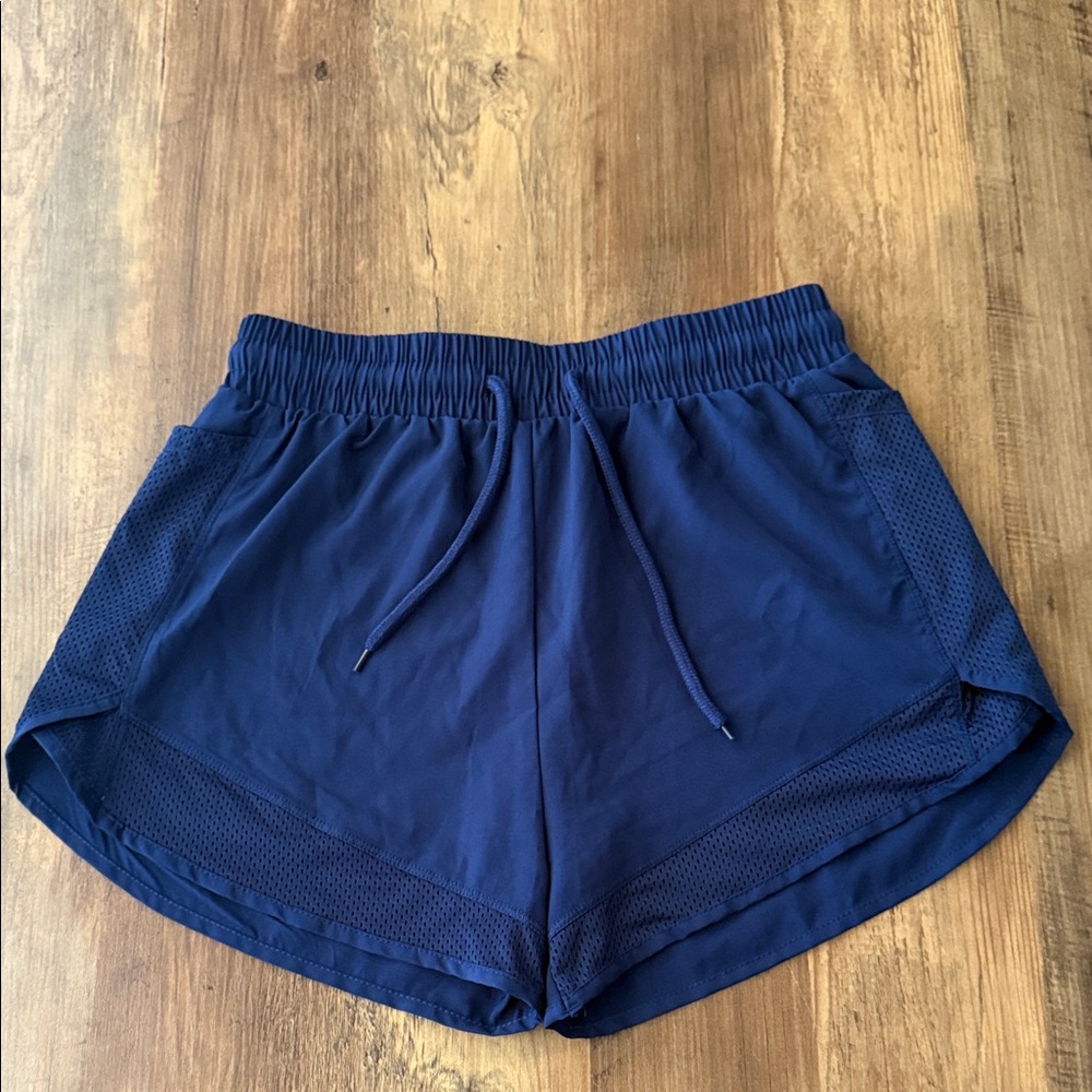 Women's Athletic Navy Blue Shorts